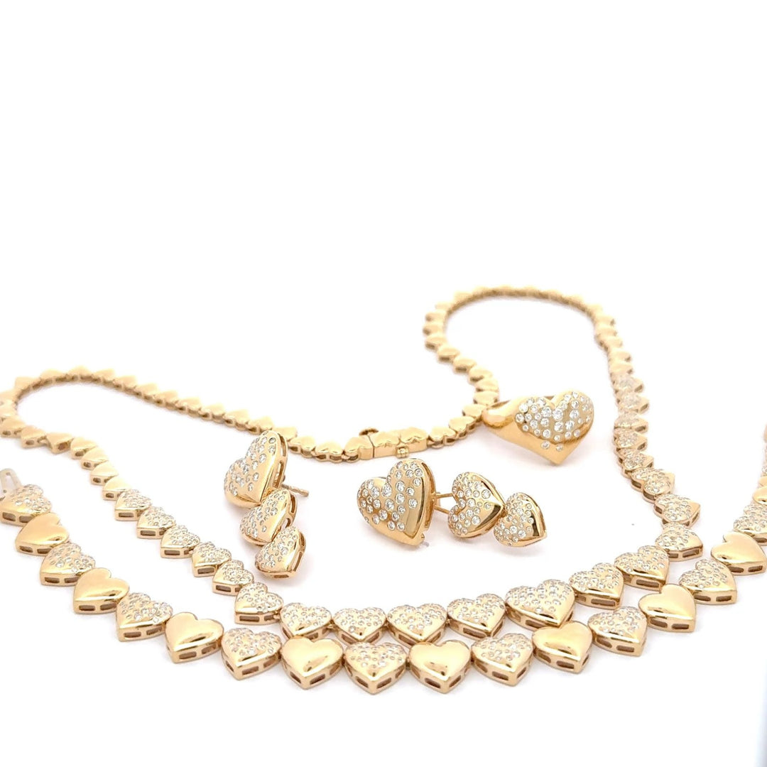 LUXURY DAZZLE HEARTS NECKLACE