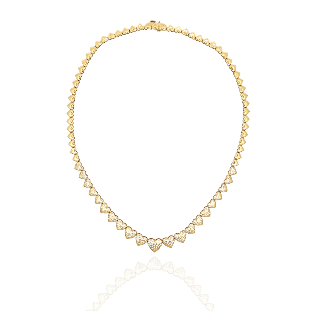 LUXURY DAZZLE HEARTS NECKLACE