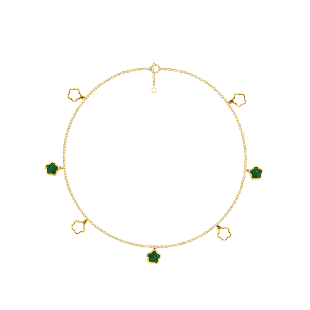 Wilderness 5 Petal Flower Anklet