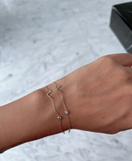 Load image into Gallery viewer, One Initial BirthStone Bracelet
