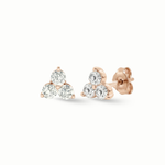 Load image into Gallery viewer, Timeless essentials 3 Diamonds Ear Studs