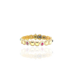 Load image into Gallery viewer, Geometric Multi-Gem Diamond Bracelet
