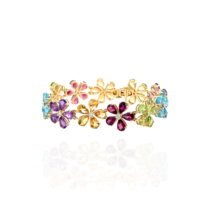 Luxury edit Multi Colour Sapphire Spring Bracelet