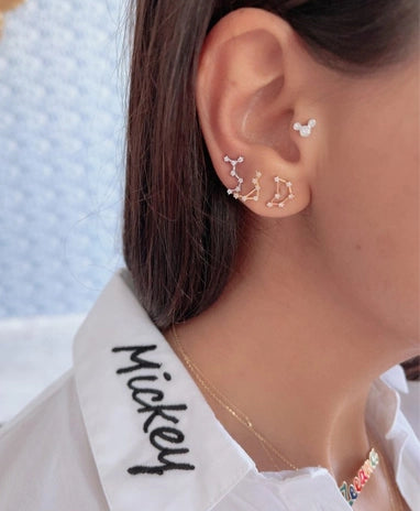 Zodiac Constellation Diamond Earrings