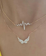 Load image into Gallery viewer, Diamond Angel Wings Necklace
