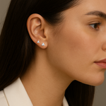 Load image into Gallery viewer, Drops of Radiance 3 Diamonds Ear Studs
