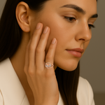 Load image into Gallery viewer, Sentiments Calligraphy Gold Pinky Ring
