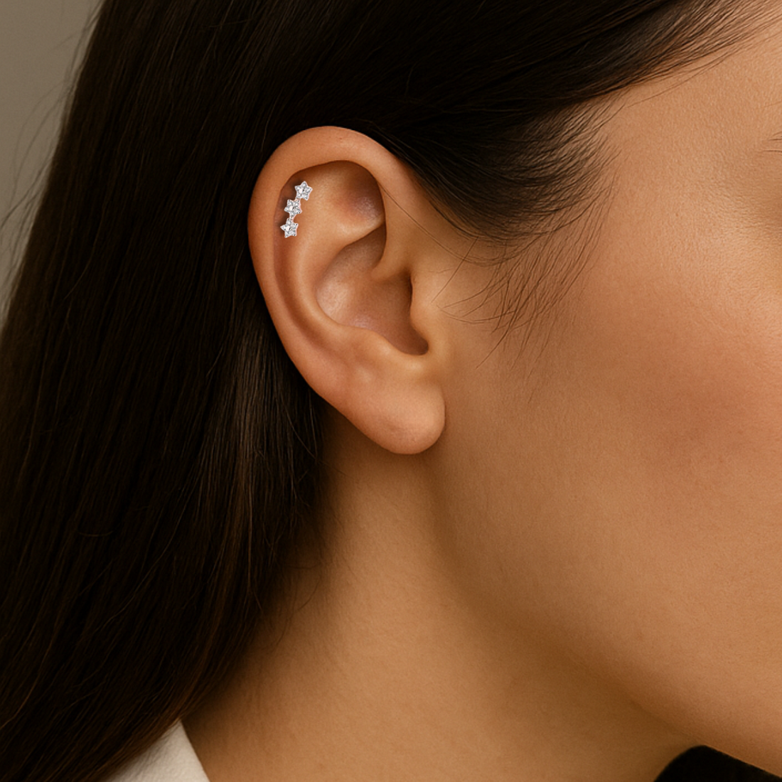 Timeless essentials 3 Flower Earring