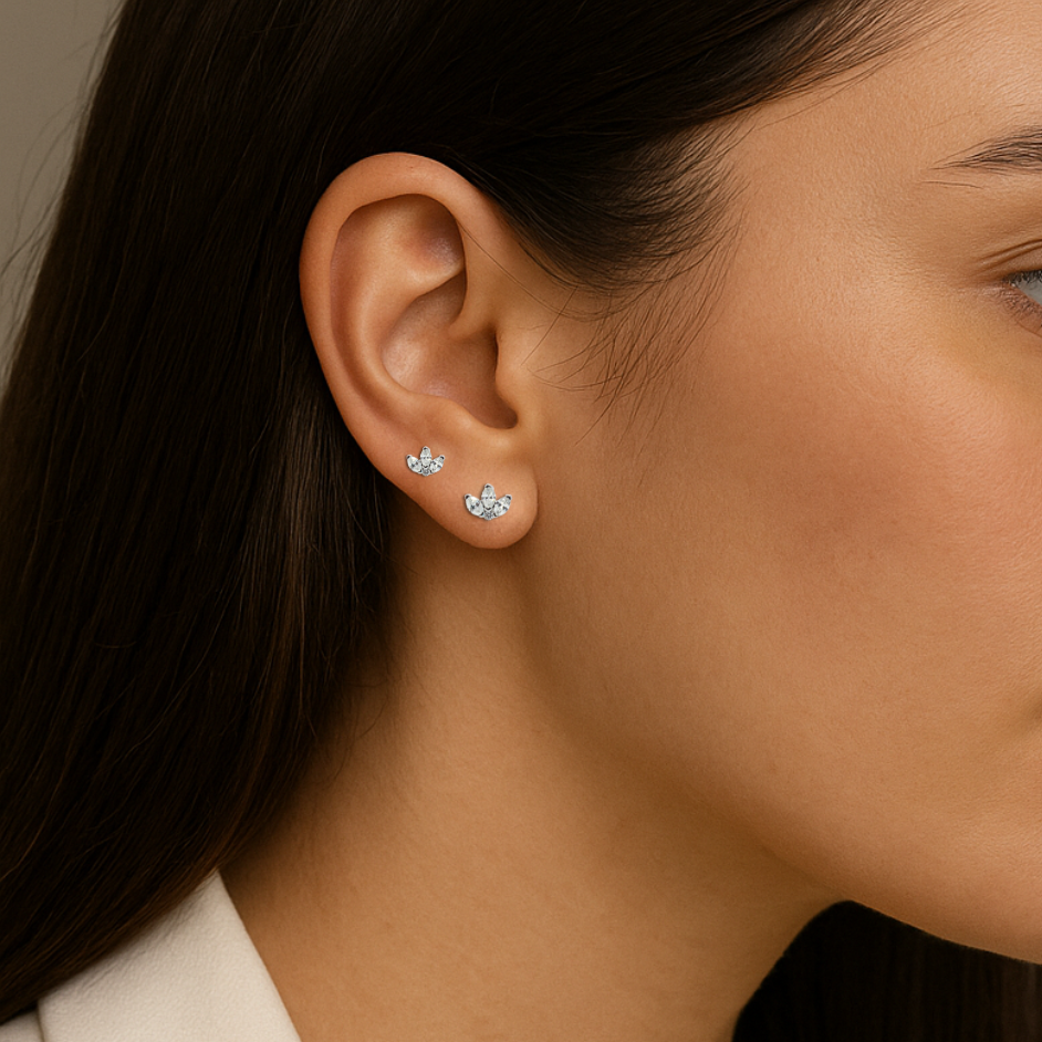Drops of Radiance Marquise Ear Studs