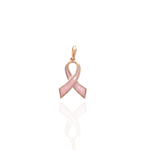 Load image into Gallery viewer, 18k Rose Gold Breast Cancer Charm / Pendant
