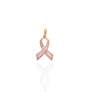 18k Rose Gold Breast Cancer Charm / Pendant