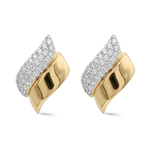 Load image into Gallery viewer, Spiral Earrings with Pavé Diamonds