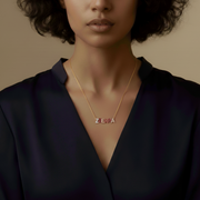 Rainbow Diamond and Enamel Necklace