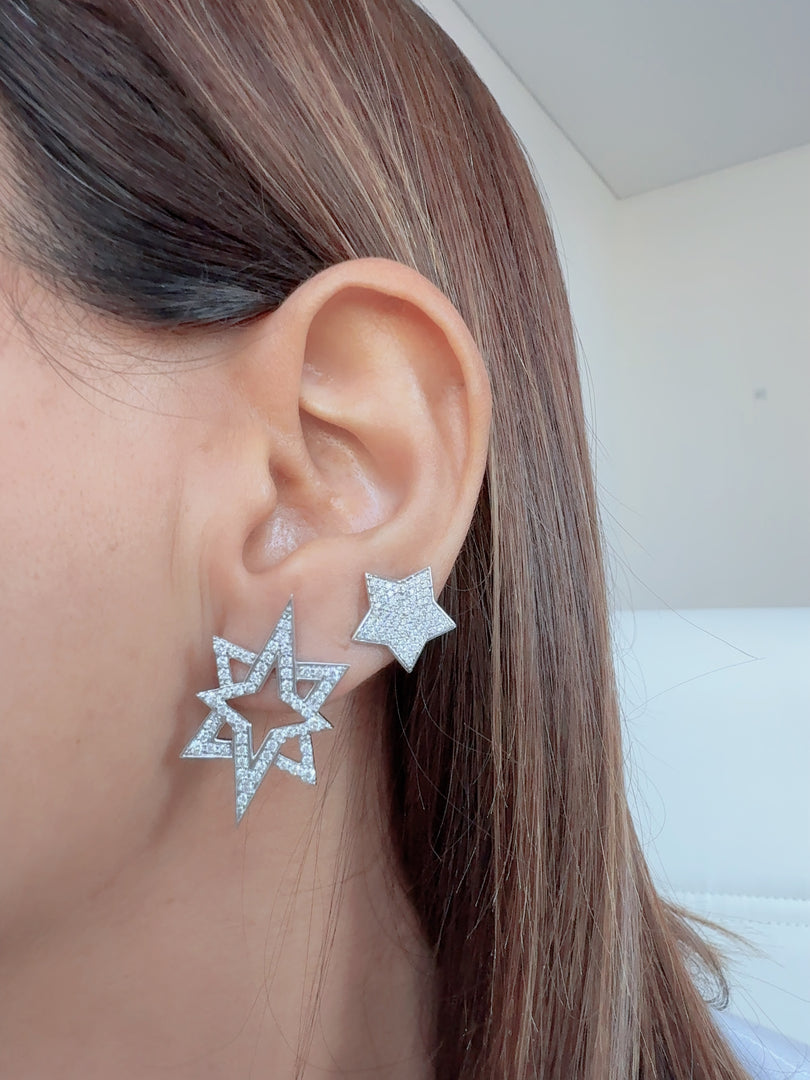 Wilderness 8 Star Diamond Earrings