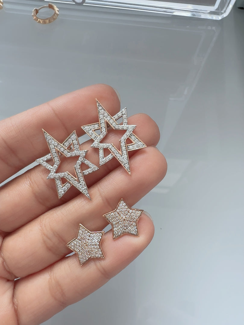 Wilderness 8 Star Diamond Earrings