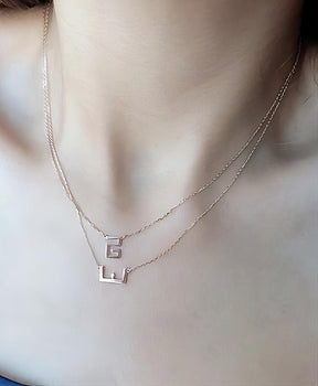 1 Initial Standard Necklace