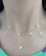 Load image into Gallery viewer, Sentiments Spaced Out Initial Necklace
