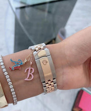 Sentiments Large Alphabet Enamel Watch Charm