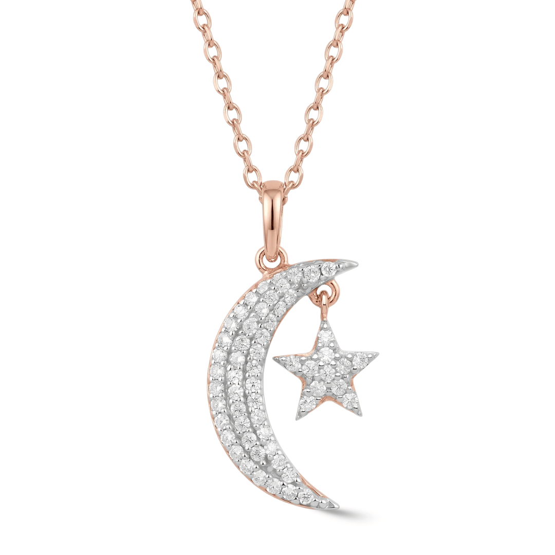 Timeless essentials Star and Moon Necklace