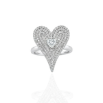Load image into Gallery viewer, Amara Bedazzled Heart Ring