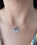 Load image into Gallery viewer, Statement Angel Wings Open Close Necklaces with Engraving
