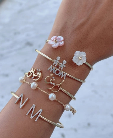 Amara Two Alphabets Bangle