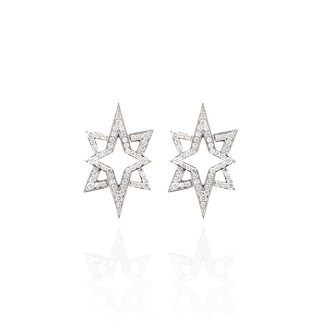 Wilderness 8 Star Diamond Earrings