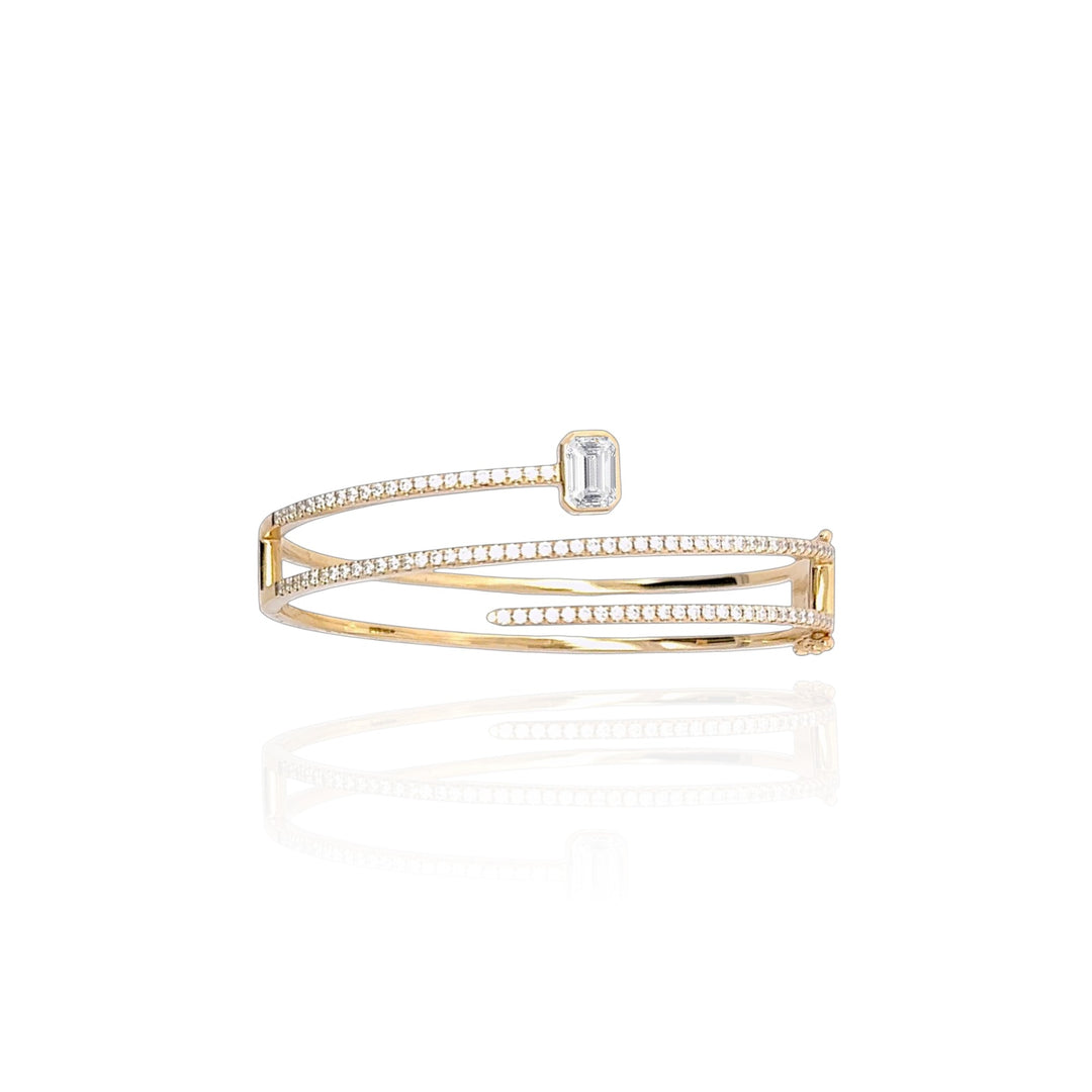 LUXURY FANCY SHAPE DIAMOND BANGLES