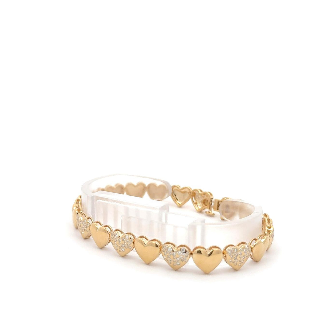 Luxury Dazzle Hearts Bracelet
