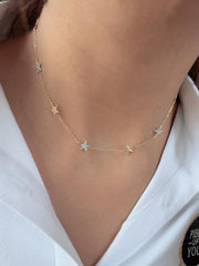 Wilderness Multi- Star Chain Necklace