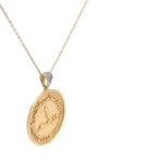 Load image into Gallery viewer, Etched Dirham Coin Necklace
