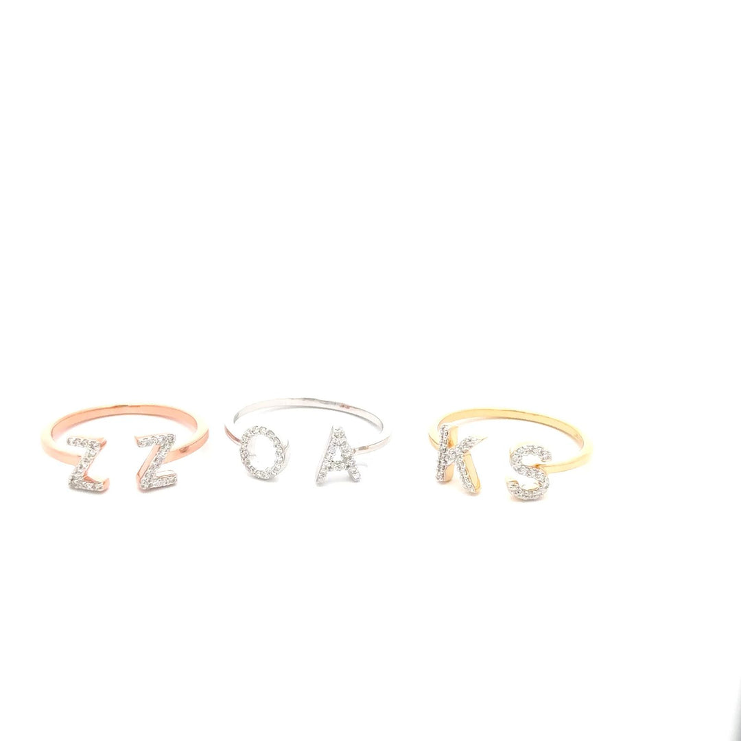 Sentiments Two Alphabets Ring