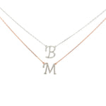 Load image into Gallery viewer, Sentiments Diamonds Alphabet Necklace
