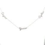 Load image into Gallery viewer, Sentiments Trio Name Necklace
