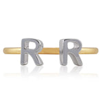 Load image into Gallery viewer, Sentiments Two Alphabets Ring
