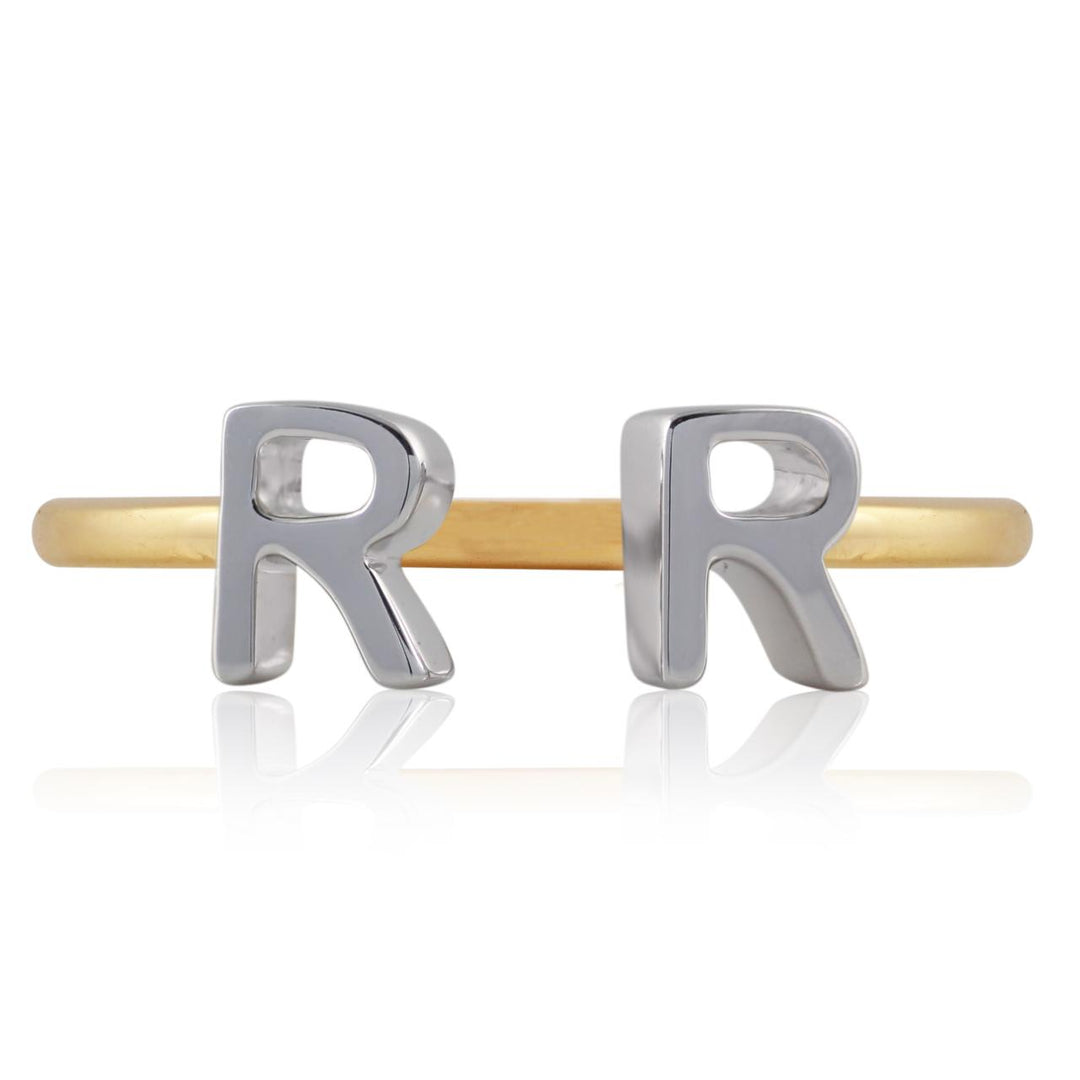 Sentiments Two Alphabets Ring