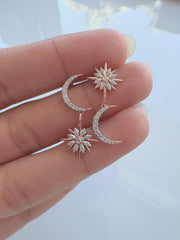 Wilderness Star Burst Dangling Earrings
