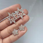 Load image into Gallery viewer, Wilderness Large Diamond Star Earrings
