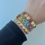 Load image into Gallery viewer, Luxury Multi Colour Sapphire Spring Bracelet
