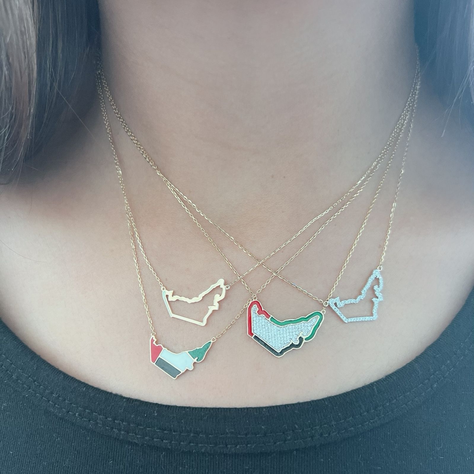 UAE Heritage Outline Necklace