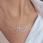 Load image into Gallery viewer, UAE Heritage Outline Necklace