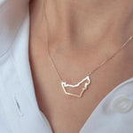 Load image into Gallery viewer, UAE Heritage Outline Necklace