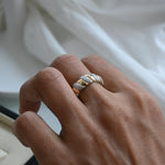 Load image into Gallery viewer, Luxury Edit Spiral Diamond Ring