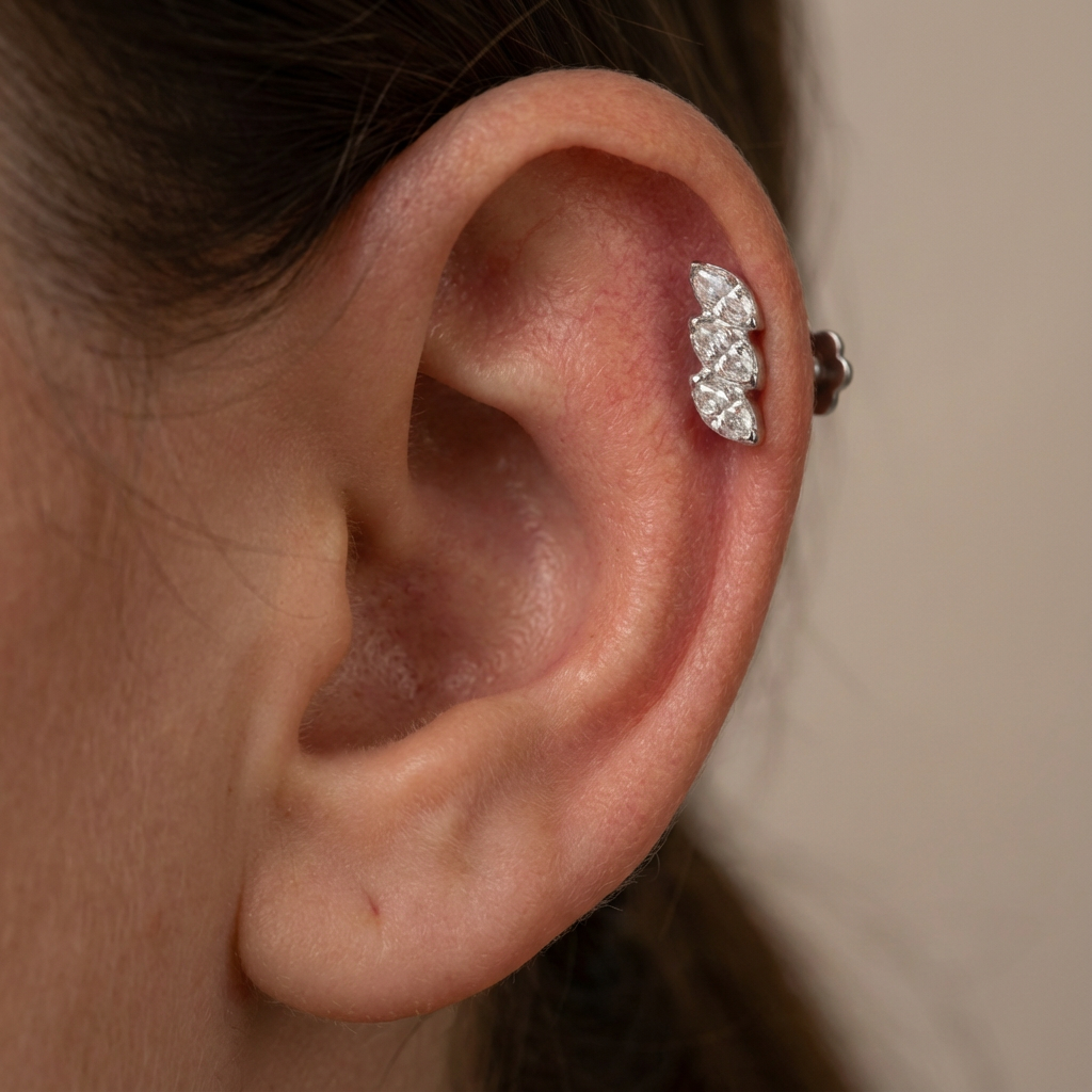 Drops of Radiance Three Marquise Piercing