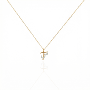 Personalised diamond necklace 18K gold women Dubai