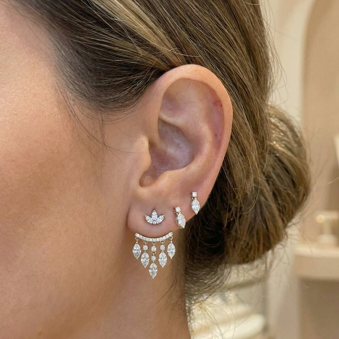 Marquise Diamond Earring Jacket