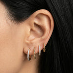 Load image into Gallery viewer, Illusion Diamond Huggies