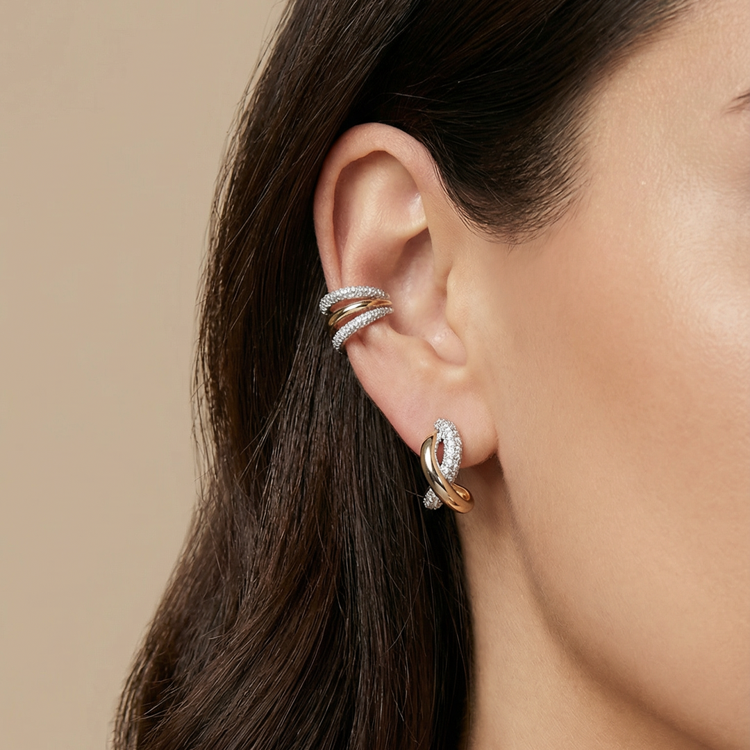 Knot Signature Diamond Earrings