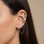Load image into Gallery viewer, Gilded Chunky Diamond Ear Cuff