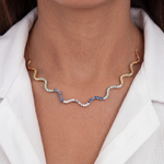 Load image into Gallery viewer, Wave Tennis Necklace